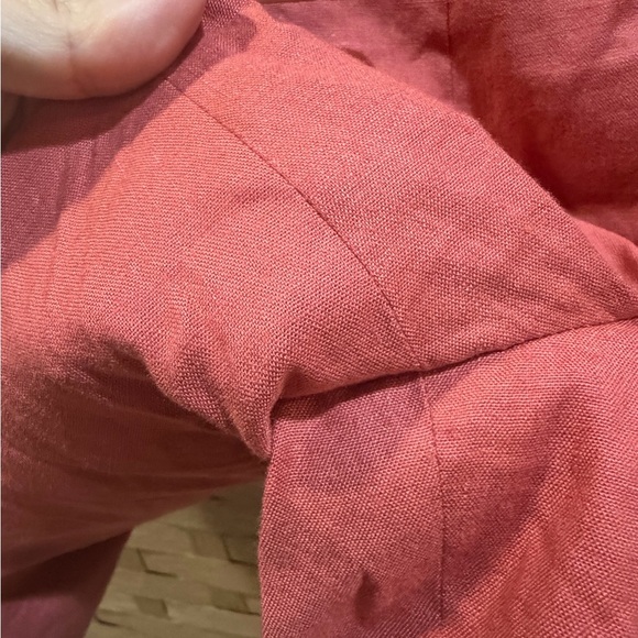 Theory Linen Cotton Blend Women's Rust Shorts size 12 NWOT - Picture 6 of 9